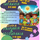 A Quarona un’estate 2026 “a misura di famiglie”: Grest in oratorio e centri estivi comunali per i 3–14 anni