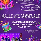 Scopello, Ballo di Carnevale al Centro Polifunzionale: serata con l’orchestra “I Vicini di Casa” Scopello, Ballo di Carnevale al Centro Polifunzionale: serata con l’orchestra “I Vicini di Casa”
