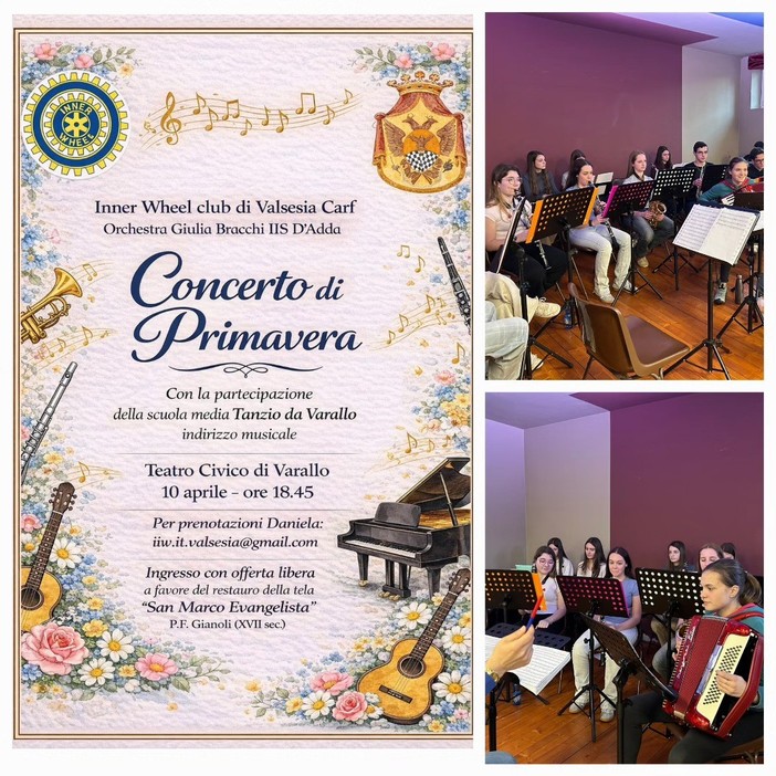 Varallo si prepara al Concerto di Primavera dell’Orchestra d’Adda al Teatro Civico