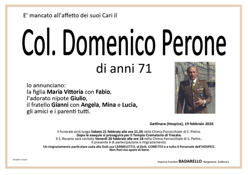 Col. Domenico Perone