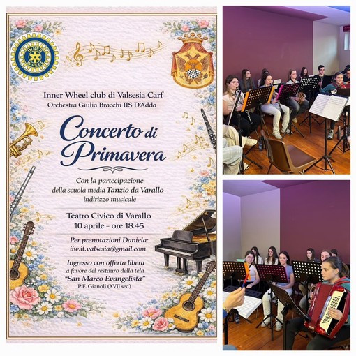 Varallo si prepara al Concerto di Primavera dell’Orchestra d’Adda al Teatro Civico