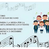Il Coro Voci di San Silvano accompagnerà la Messa della quarta domenica di Avvento all’Abbazia di San Silvano Il Coro Voci di San Silvano accompagnerà la Messa della quarta domenica di Avvento all’Abbazia di San Silvano