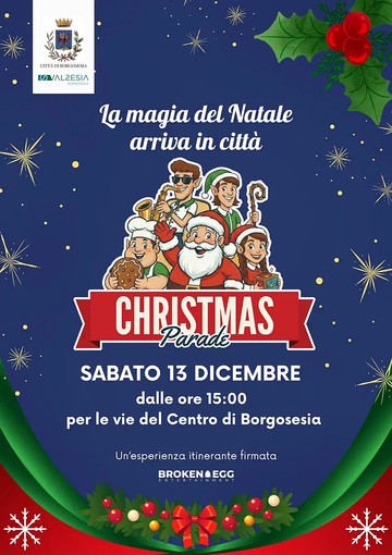 Borgosesia si accende per la Christmas Parade: elfi, musica e spettacoli itineranti nel centro città
