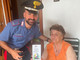 In foto, il Maresciallo Ordinario Fabio Rotolo, Comandante della Stazione Carabinieri di Crevacuore, unitamente alla donna.