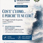 Varallo, a Palazzo D’Adda un viaggio teatrale tra poesia, canto e mistero Varallo, a Palazzo D’Adda un viaggio teatrale tra poesia, canto e mistero