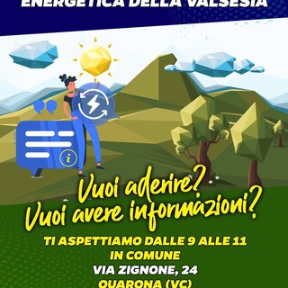 Quarona: nuovo appuntamento con lo sportello CER Valsesia