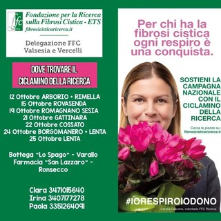 Valsesia e Vercelli unite per la ricerca: torna il “Ciclamino della Ricerca” contro la fibrosi cistica