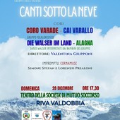 Riva Valdobbia, “Canti sotto la neve” porta cori e tradizione walser al Teatro della Società di Mutuo Soccorso Riva Valdobbia, “Canti sotto la neve” porta cori e tradizione walser al Teatro della Società di Mutuo Soccorso