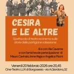 Borgosesia, al Cine-Teatro LUX va in scena “Cesira e le altre”, racconto sulle partigiane valsesiane Borgosesia, al Cine-Teatro LUX va in scena “Cesira e le altre”, racconto sulle partigiane valsesiane