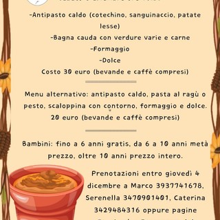 A Borgosesia in Fraz. Plello torna la Cena della Bagna Cauda con il Comitato “Plello Insieme” A Borgosesia in Fraz. Plello torna la Cena della Bagna Cauda con il Comitato “Plello Insieme”