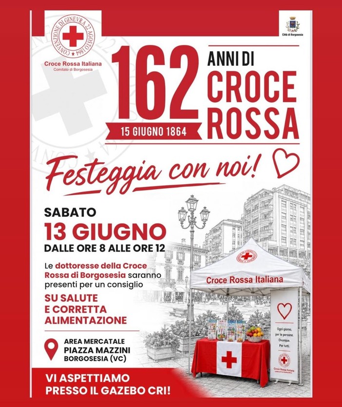 Borgosesia: Croce Rossa Italiana: 162 anni al servizio della comunità