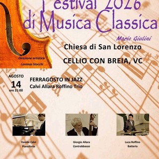Cellio con Breia, Ferragosto in jazz alla chiesa di San Lorenzo