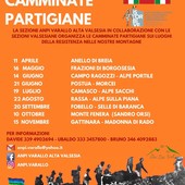 Camminate partigiane, il 16 maggio la seconda tappa nelle frazioni di Borgosesia