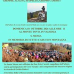 Al Monte Tovo una messa per ricordare i Caduti in montagna