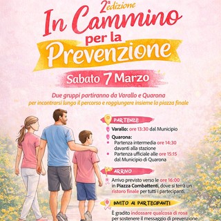 Varallo e Quarona unite per “In Cammino per la Prevenzione”: una passeggiata per ricordare che la salute conta