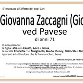 Giovanna Zaccagni, ved. Pavese