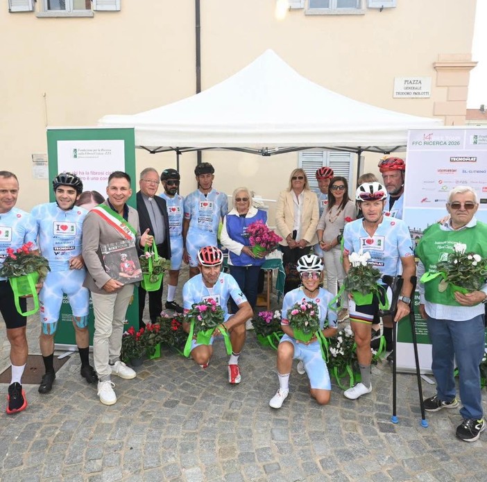 Il Charity Bike Tour della Fondazione Fibrosi Cistica fa tappa a Gattinara
