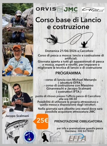 A Carcoforo una giornata dedicata alla pesca a mosca A Carcoforo una giornata dedicata alla pesca a mosca