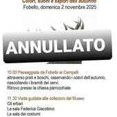 Fobello, annullato per maltempo l’evento “Colori, suoni e sapori dell’autunno” Fobello, annullato per maltempo l’evento “Colori, suoni e sapori dell’autunno”