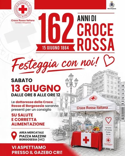 Borgosesia, la Croce Rossa celebra 162 anni con una mattinata dedicata alla prevenzione
