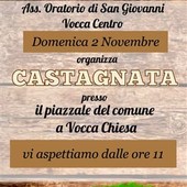 Domenica di festa a Vocca con la tradizionale castagnata dell’Oratorio di San Giovanni Domenica di festa a Vocca con la tradizionale castagnata dell’Oratorio di San Giovanni