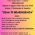 Scopello, cena di beneficenza al Palatenda con gli Amici del Mangia e Cammina Scopello, cena di beneficenza al Palatenda con gli Amici del Mangia e Cammina