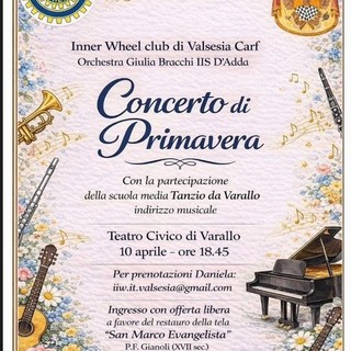 Varallo, il Concerto di Primavera unisce giovani musicisti e solidarietà al Teatro Civico