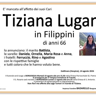 Tiaziana Lugani in Filippini