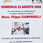 Locarno Sesia, il 23 agosto mons. Filippo Ciampanelli al Santuario di Roncaglio