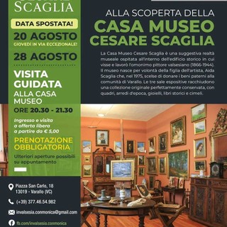 Varallo, questa sera visita guidata alla Casa Museo Cesare Scaglia