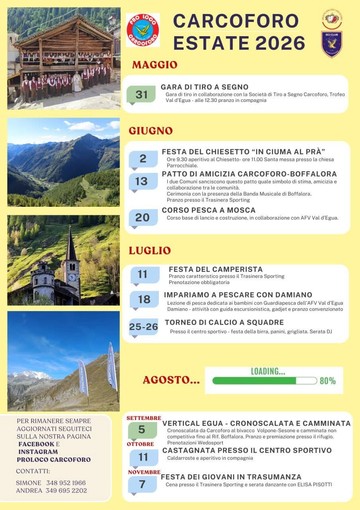 Carcoforo, il calendario dell’estate 2026 tra feste, sport e appuntamenti in quota Carcoforo, il calendario dell’estate 2026 tra feste, sport e appuntamenti in quota