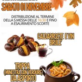 Cravagliana festeggia l’autunno con caldarroste, vin brûlé e trippa da asporto Cravagliana festeggia l’autunno con caldarroste, vin brûlé e trippa da asporto