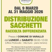 A Varallo torna la distribuzione dei sacchetti per la raccolta differenziata