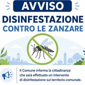 Disinfestazione contro le zanzare, interventi notturni in diverse vie del territorio comunale Disinfestazione contro le zanzare, interventi notturni in diverse vie del territorio comunale