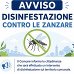 Disinfestazione contro le zanzare, interventi notturni in diverse vie del territorio comunale Disinfestazione contro le zanzare, interventi notturni in diverse vie del territorio comunale