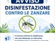 Disinfestazione contro le zanzare, interventi notturni in diverse vie del territorio comunale Disinfestazione contro le zanzare, interventi notturni in diverse vie del territorio comunale