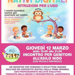 Varallo, “Diritti dei nativi digitali”: incontro per genitori all’asilo nido sull’uso dei dispositivi nella prima infanzia