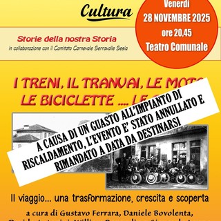 Serravalle Sesia, annullato l’evento “I treni, il tranvai, le moto, le biciclette… le corse!” per un guasto all’impianto di riscaldamento