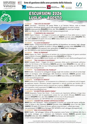 Escursioni estive nelle Aree Protette della Valsesia: natura, Walser, grotte e ghiacciai tra luglio e agosto Escursioni estive nelle Aree Protette della Valsesia: natura, Walser, grotte e ghiacciai tra luglio e agosto