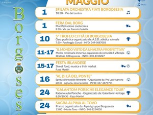 Borgosesia lancia il calendario mensile degli eventi: da maggio appuntamenti raccolti in un programma unico