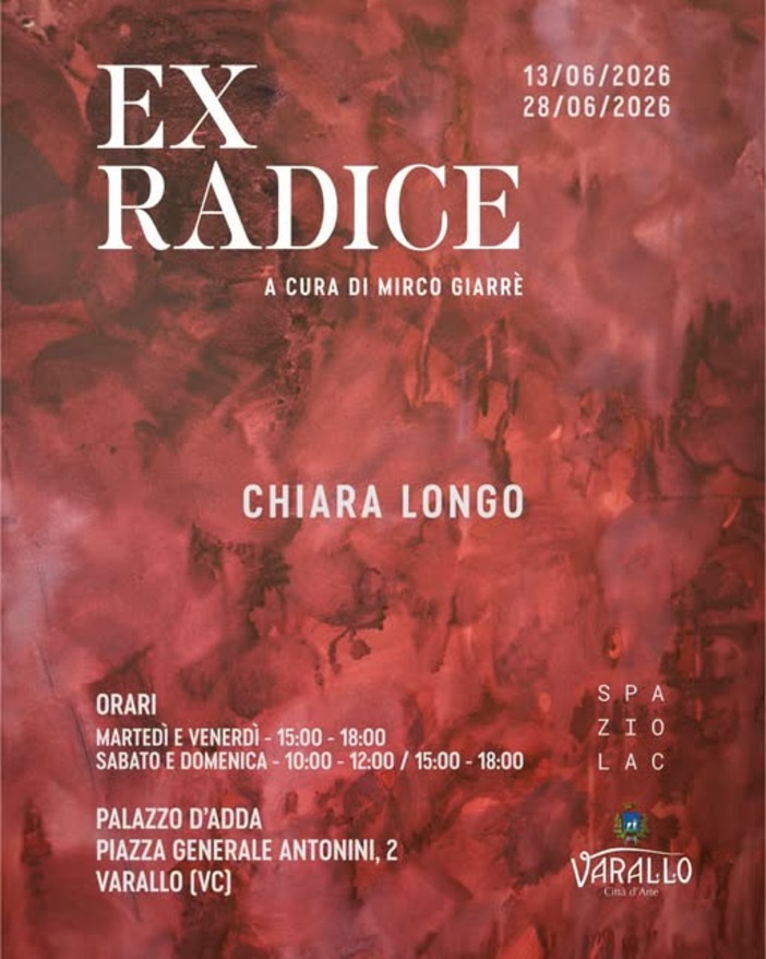 Varallo, Chiara Longo incontra il pubblico alla mostra “Ex Radice”