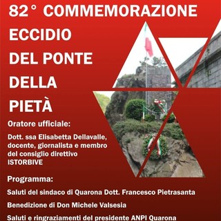 Quarona, il 14 agosto la commemorazione dell’eccidio del Ponte della Pietà