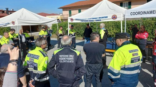 Simulazione di alluvione con frane a Romagnano Sesia