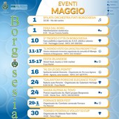 Borgosesia lancia il calendario mensile degli eventi: da maggio appuntamenti raccolti in un programma unico