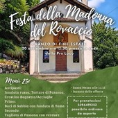 Sabbia, domenica la Festa della Madonna del Roncaccio con Messa e pranzo di fine estate