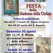 Borgosesia, a Cravagliano torna la Festa della Madonna della Cintura Borgosesia, a Cravagliano torna la Festa della Madonna della Cintura