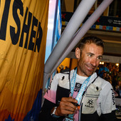 Franco Collé al traguardo di Courmayeur - photo credits Stefano Coletta- Zzam Agency
