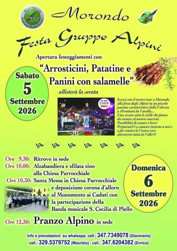 A Morondo, frazione di Varallo, due giorni di festa con gli Alpini tra musica, memoria e convivialità A Morondo, frazione di Varallo, due giorni di festa con gli Alpini tra musica, memoria e convivialità