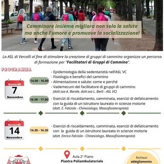 Romagnano Sesia, l’ASL di Vercelli cerca nuovi “Facilitatori di Gruppi di Cammino”