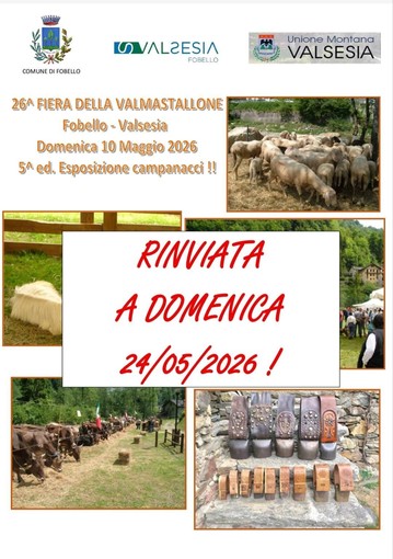 Rinviata al 24 maggio la Fiera della Valmastallone a Fobello